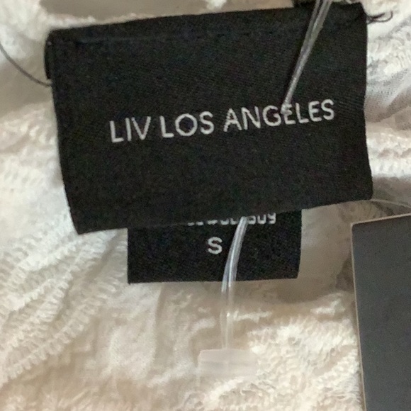 Live Los Angeles Size Small Elegant White Crochet Lace Kimono. New With Tags - Picture 6 of 8